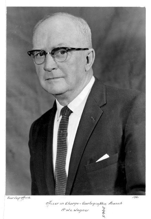 Officer in Charge of the Survey Office Cartographic Branch, Mr W L Wegner - Brisbane, 1961