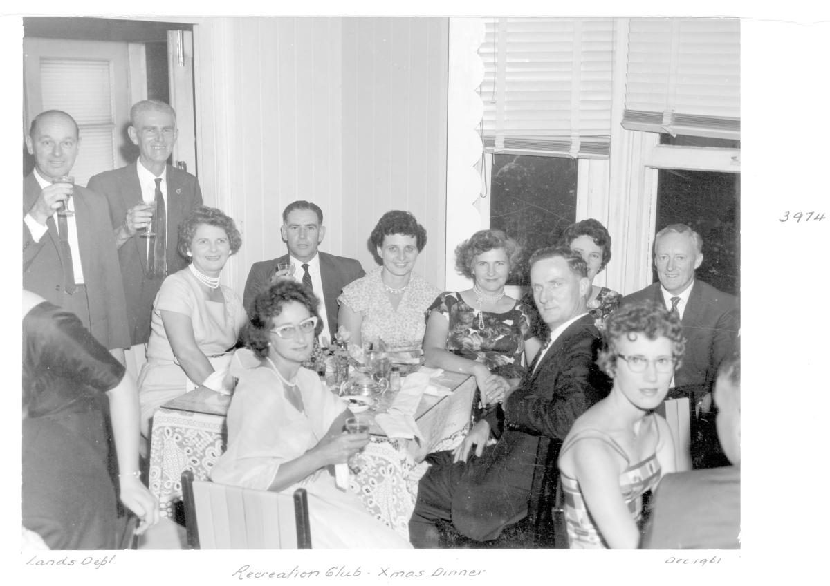 Lands Department Recreation Club Christmas Dinner - Brisbane, December 1961