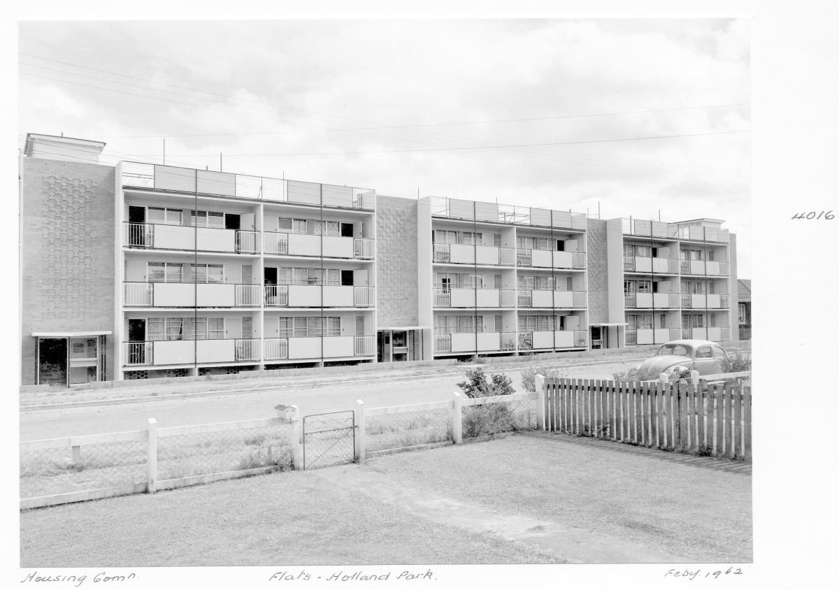 Housing Commission flats at Holland Park - Brisbane, February 1962