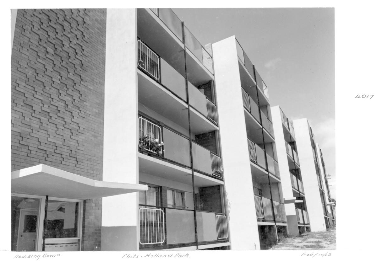 Housing Commission flats at Holland Park - Brisbane, February 1962