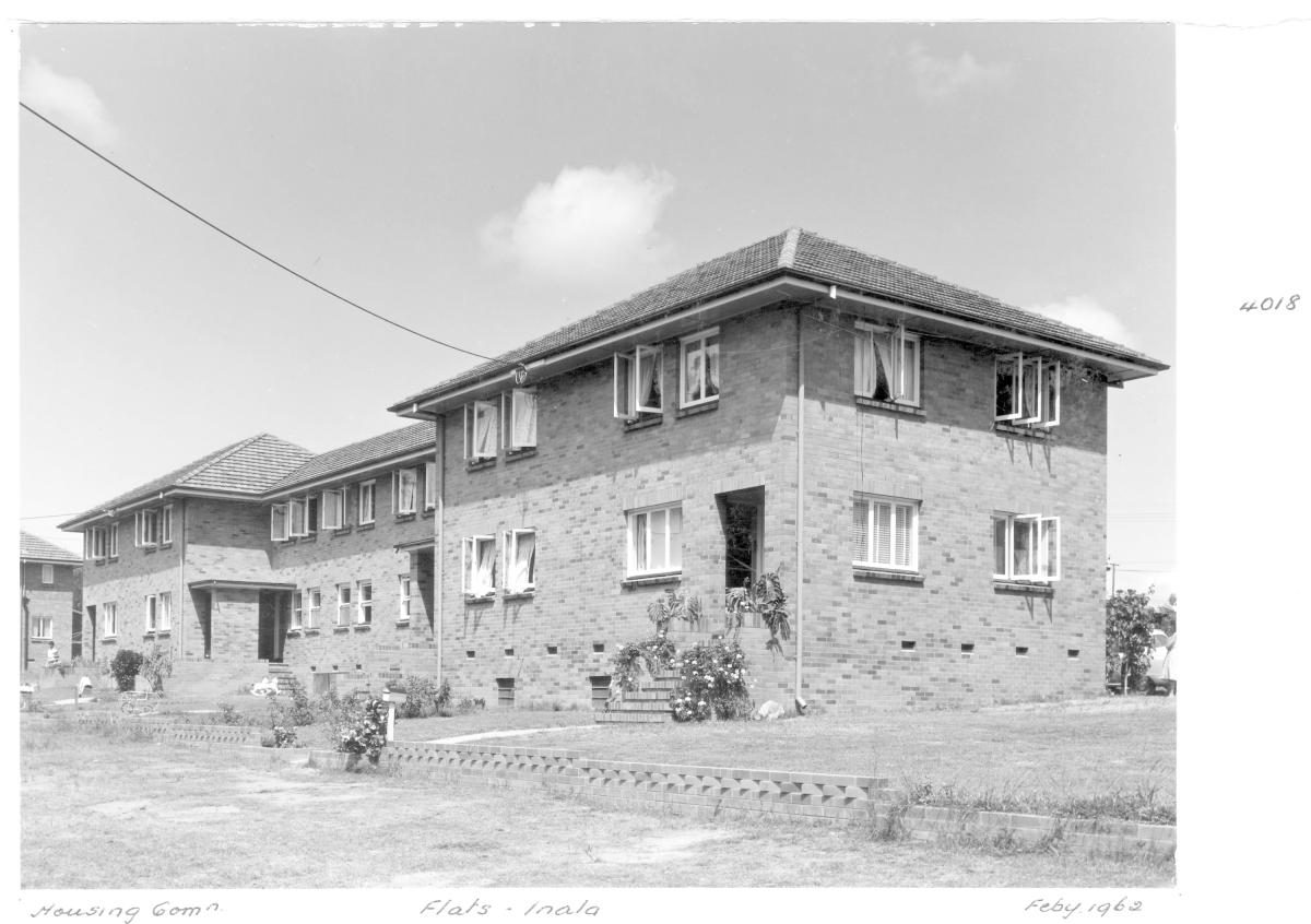 Housing Commission flats at Inala - Brisbane, February 1962