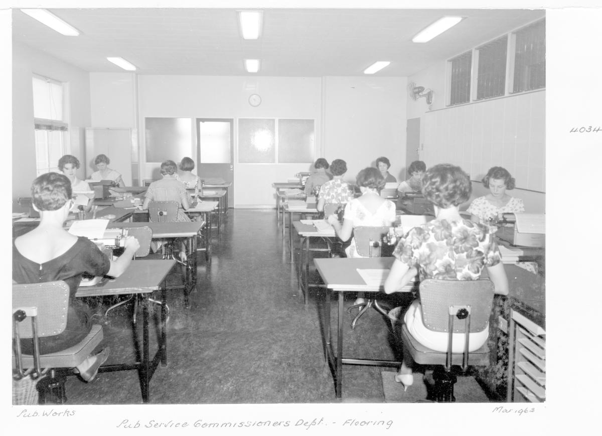 Public Service Commissioner's Department office flooring - Brisbane, March 1962