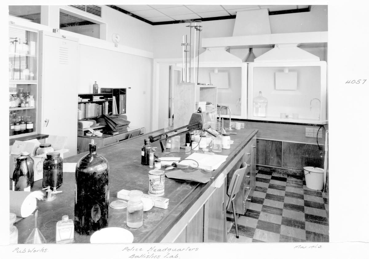Police Headquarters Ballistic Lab - Brisbane, March 1961