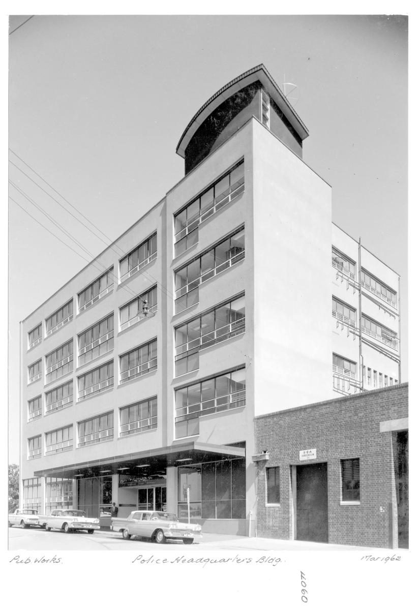Police Headquarters building - Brisbane, March 1962