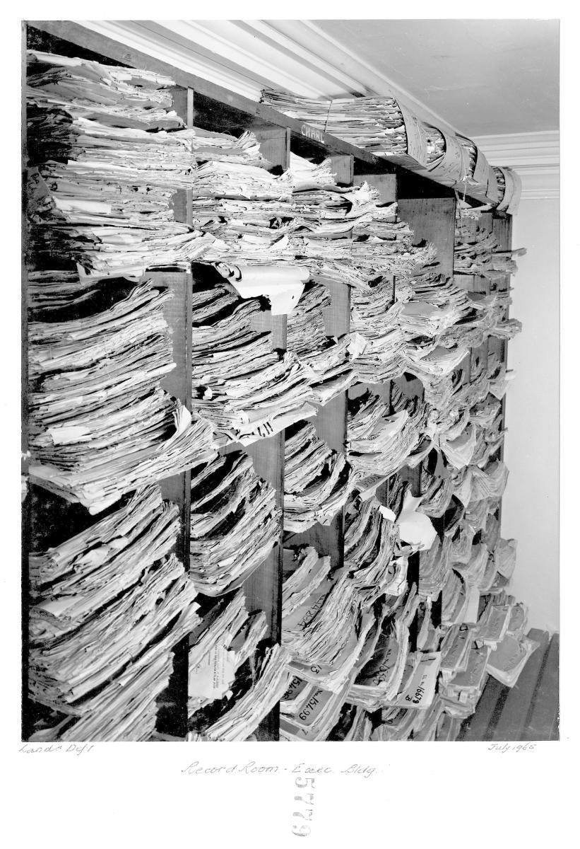 Records room - Executive Building, Brisbane, July 1965