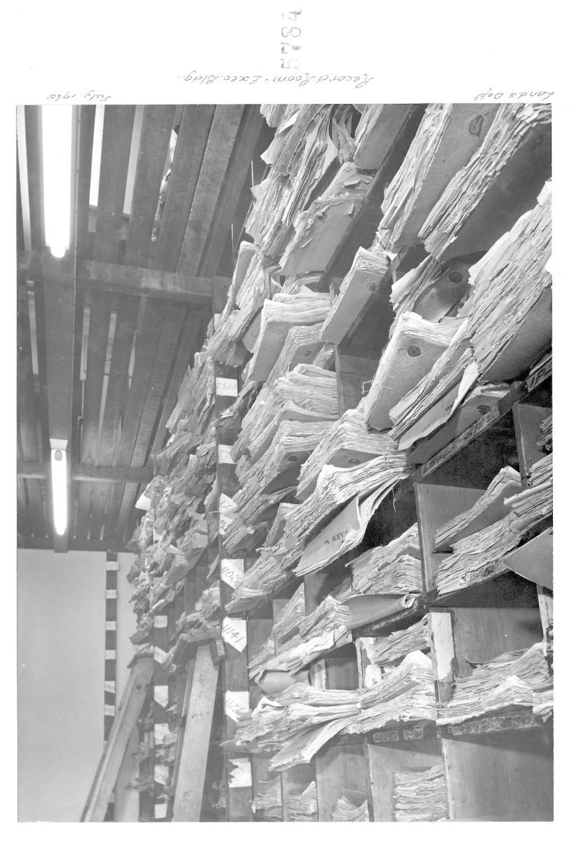 Records room - Executive Building, Brisbane, July 1965
