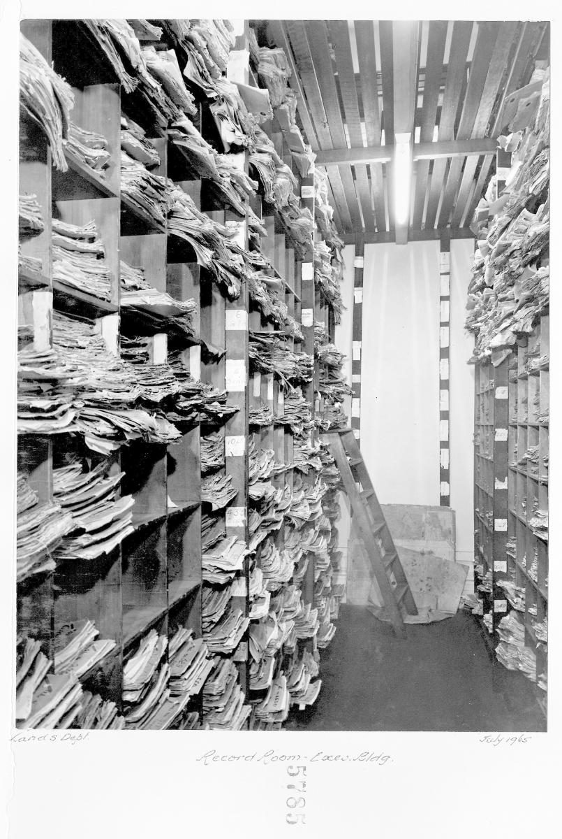 Records room - Executive Building, Brisbane, July 1965