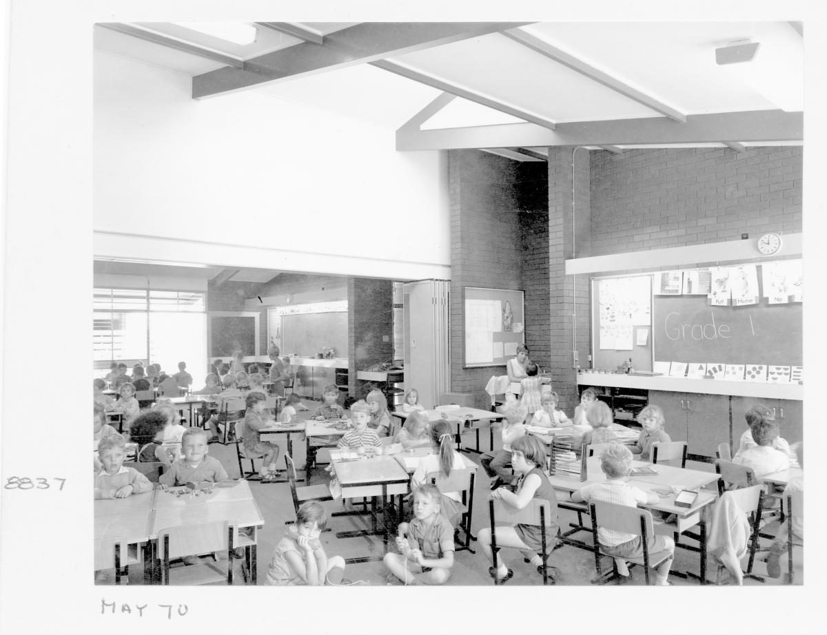 Grade One class, Petrie Terrace State School, Brisbane, May 1970