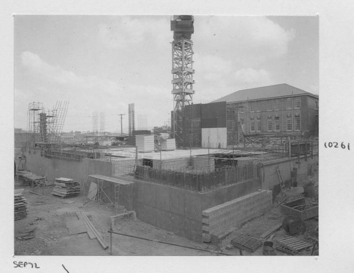 Progress of construction of the Queensland Institute of Technology Paramedical School - Brisbane, September 1972