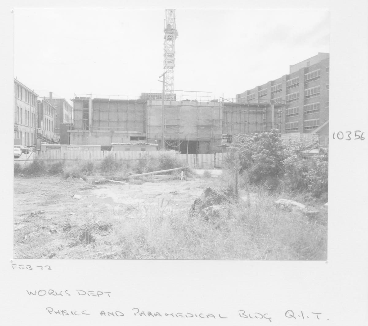 Construction of the Queensland Institute of Technology Physics and Paramedic buildings - Brisbane, February 1973