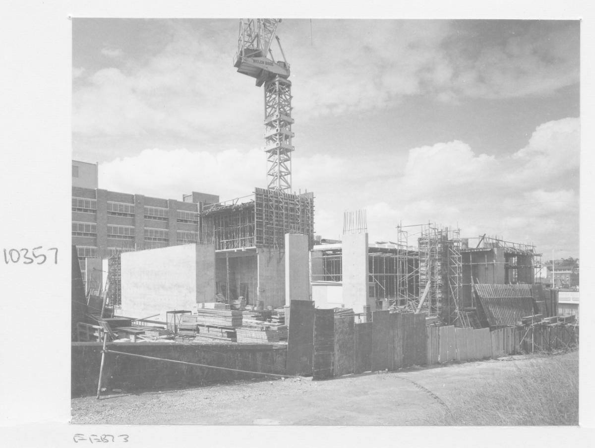 Construction of the Queensland Institute of Technology Physics and Paramedic buildings - Brisbane, February 1973