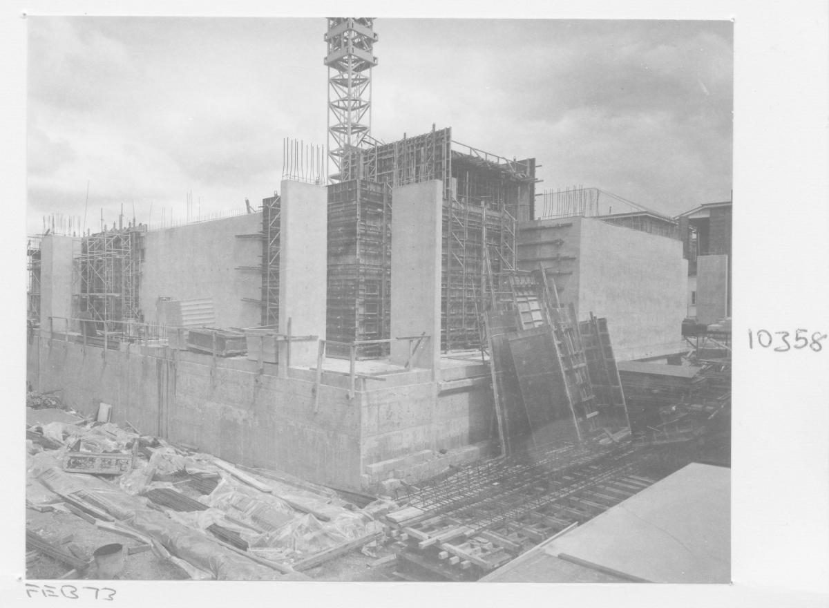 Construction of the Queensland Institute of Technology Physics and Paramedic buildings - Brisbane, February 1973