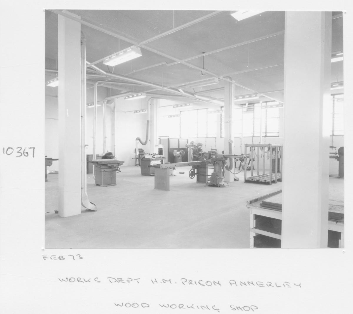 HM Prison Annerley, wood-working shop - Brisbane, February 1973