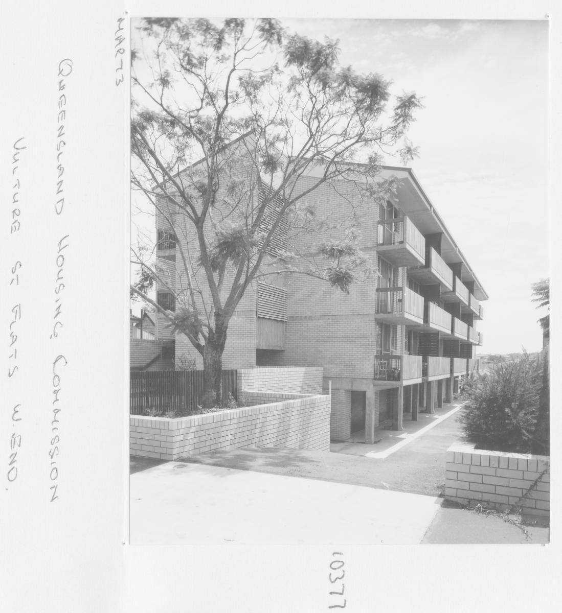 Queensland Housing Commission flats at Vulture St, West End - Brisbane, March 1973