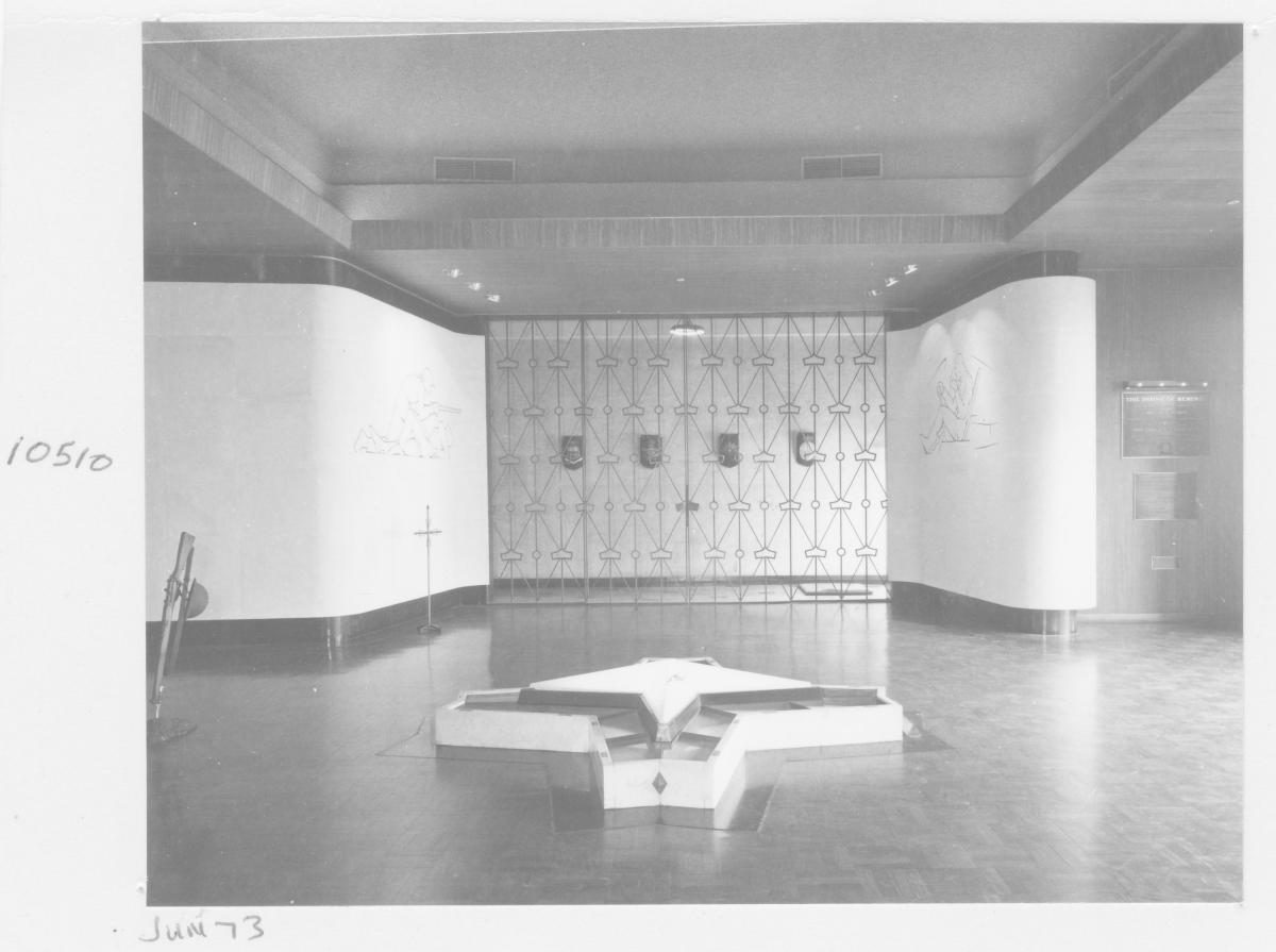 Interior of the Works Department's Anzac House on Wickham Terrace - Brisbane, June 1973