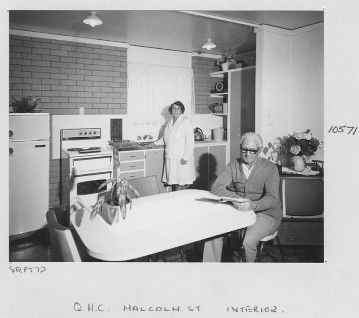 Interior of Queensland Housing Commission unit in Malcolm St, Hawthorn - Brisbane, September 1973