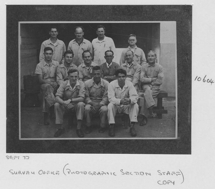 Survey Office's Photographic Section staff - Brisbane, September 1973