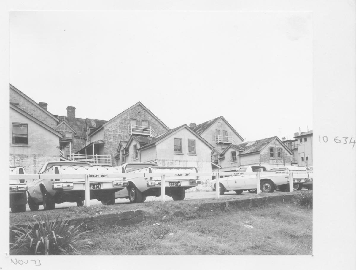 Rear of The Mansions building - Brisbane, November 1973