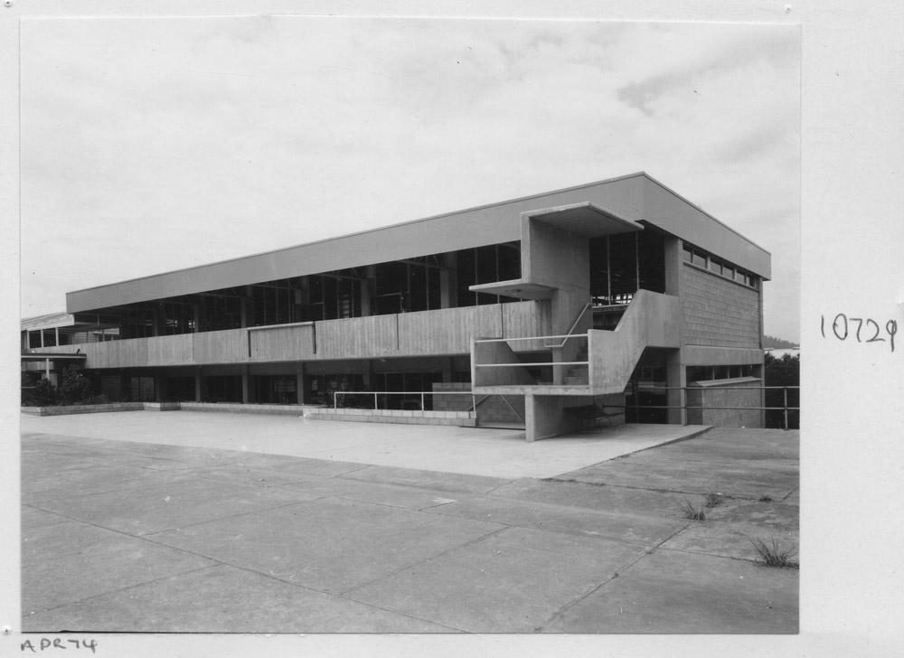 Exterior of Cavendish Road High School - Brisbane, April 1974