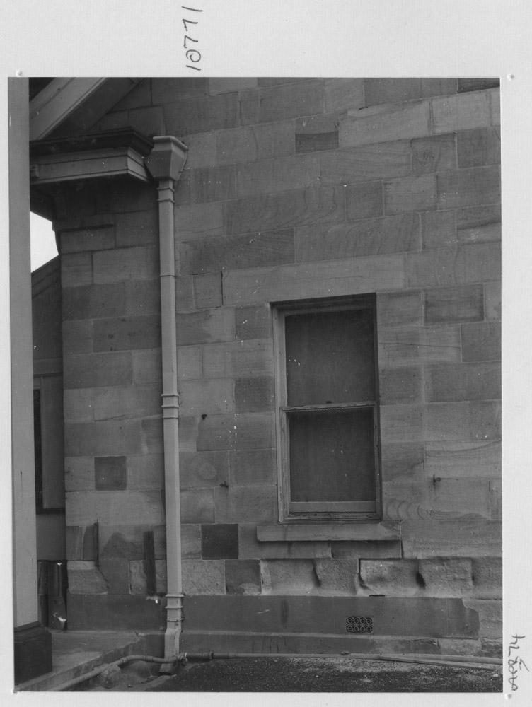 Exterior wall of Providores Cottage at Parliament House - Brisbane, April 1974