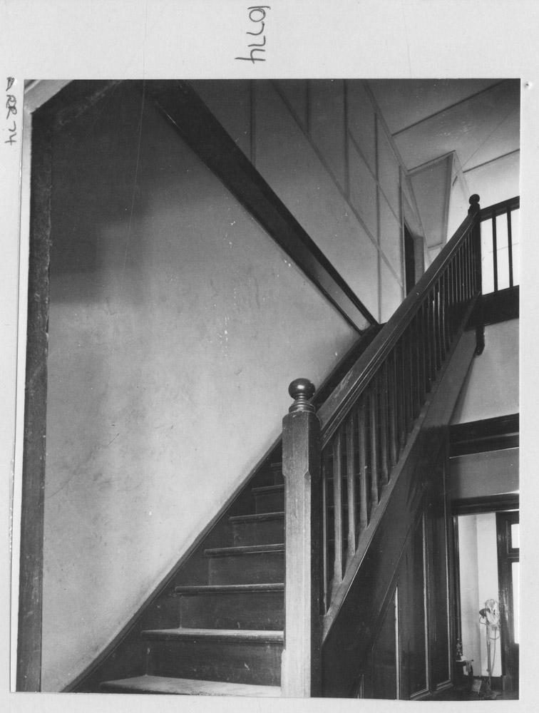 Internal stairs of the Providores Cottage at Parliament House - Brisbane, April 1974