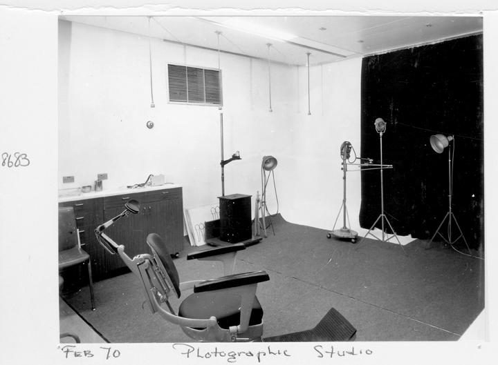 Photographic studio, Dental College, Brisbane, February 1970