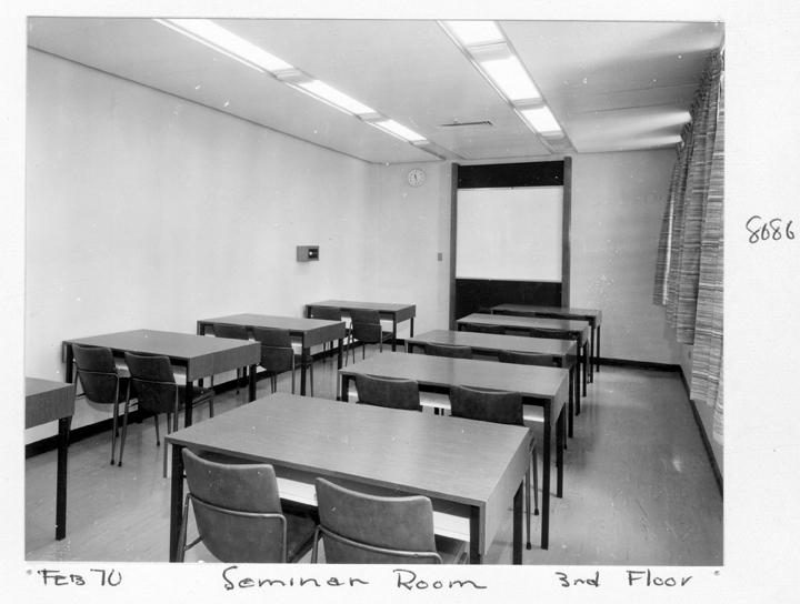 Seminar Room, third floor, Dental College, Brisbane, February 1970