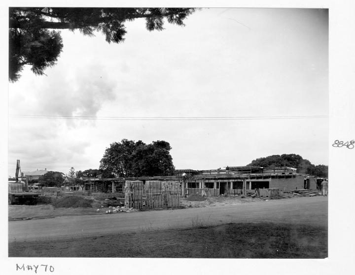 Wolston Park Hospital new ward construction, Brisbane, May 1970