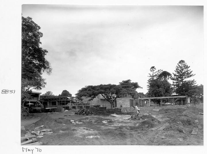 Wolston Park Hospital new ward construction, Brisbane, May 1970