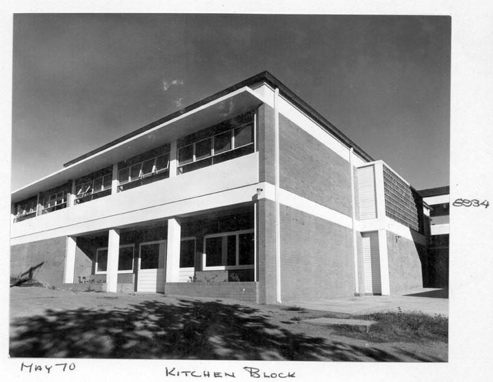 Kitchen block, Queensland Industrial Institute for the Blind, Brisbane, May 1970