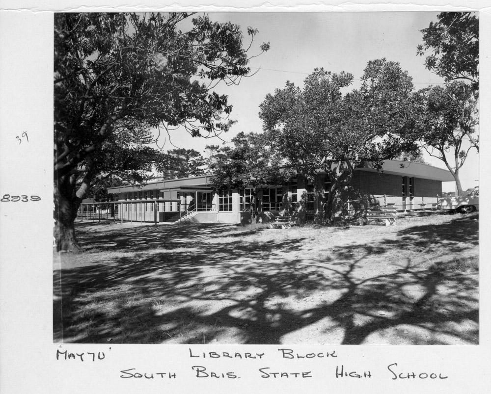 Library block, South Brisbane State High School, May 1970
