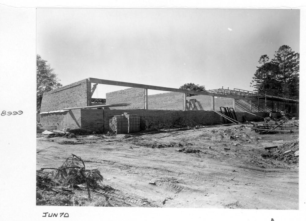 Wolston Park Hospital new ward construction, Brisbane, June 1970