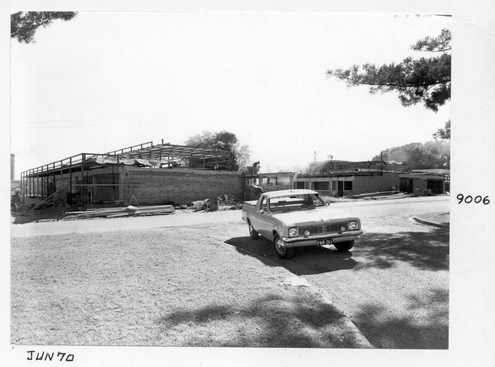Wolston Park Hospital new ward construction, Brisbane, June 1970