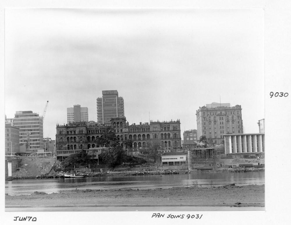 Treasury Building - Government Precinct Buildings viewed from Stanley Street, Brisbane, June 1970