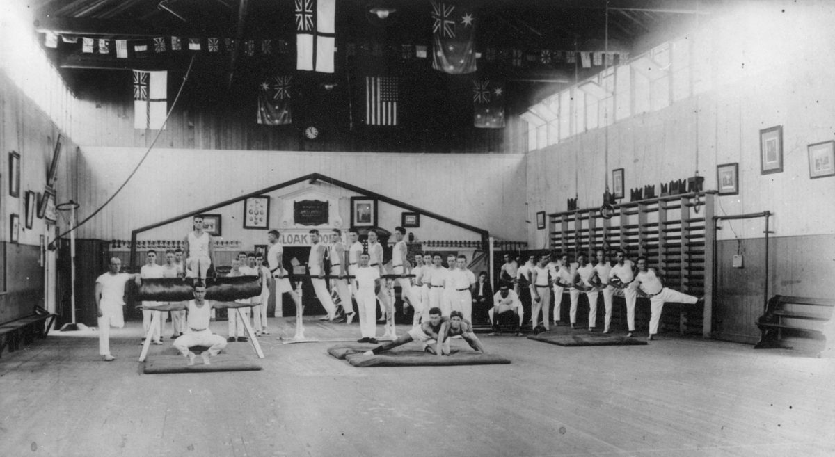 Members of the Turbot Street Gymnastics Club, Brisbane, 1922