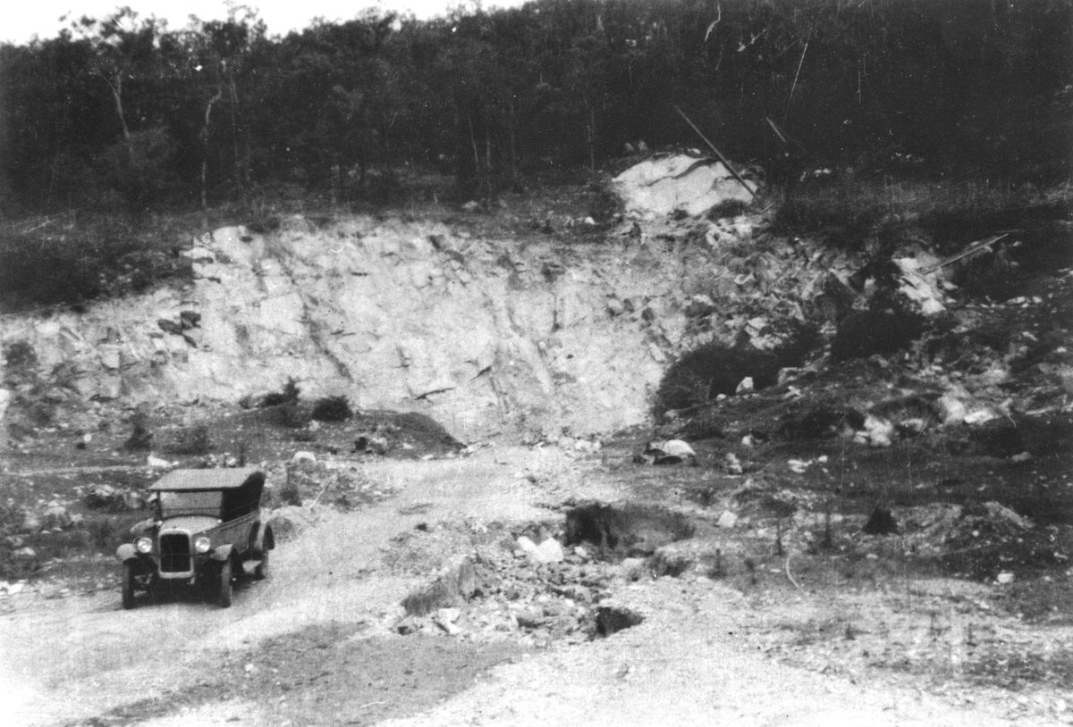 W. C. Kerr Ltd. granite quarry, Ashgrove, Brisbane, 1931