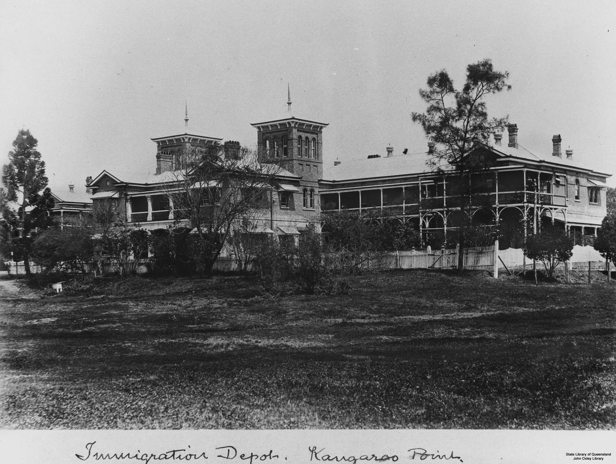 Yungaba Immigration Depot at Kangaroo Point, Brisbane, 1907