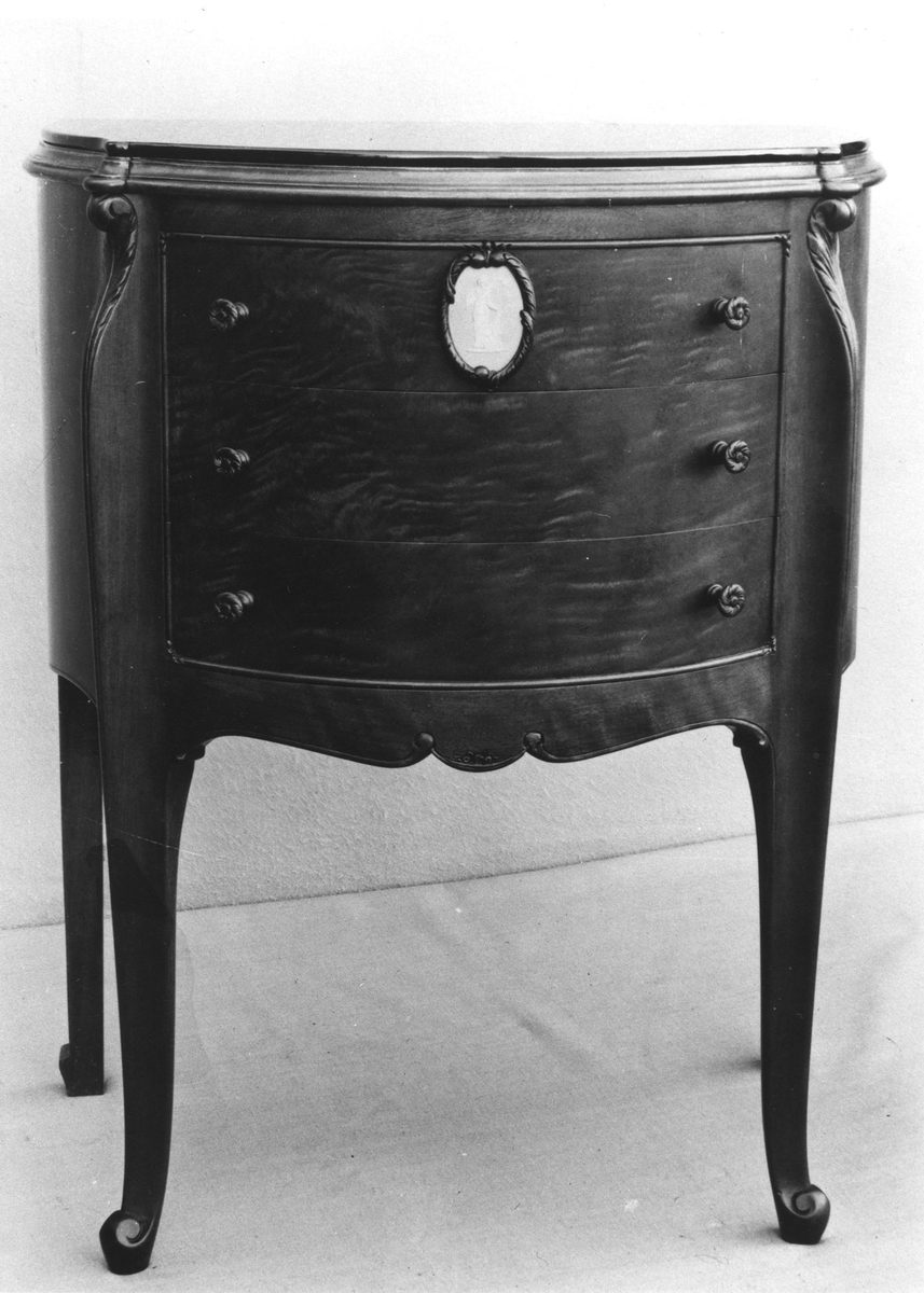 Three drawer bedside table built by Ed. Rosenstengel, 524 Brunswick Street, Fortitude Valley, Brisbane