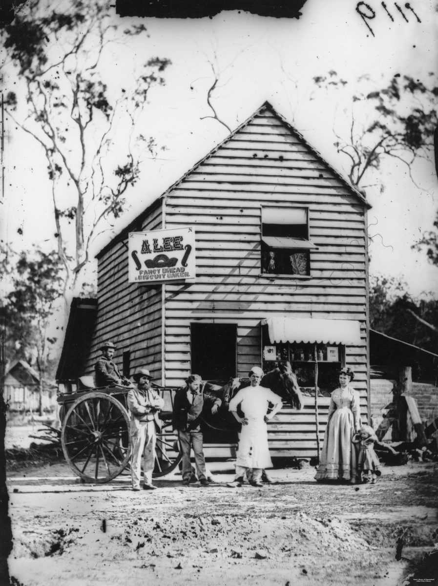 August Lee - baker, confectioner and fancy biscuit maker, Brisbane Road, Beenleigh, 1872
