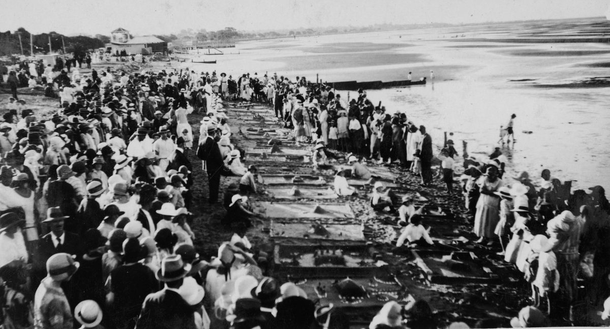 Sandgate Beach sand gardens competition, 1925