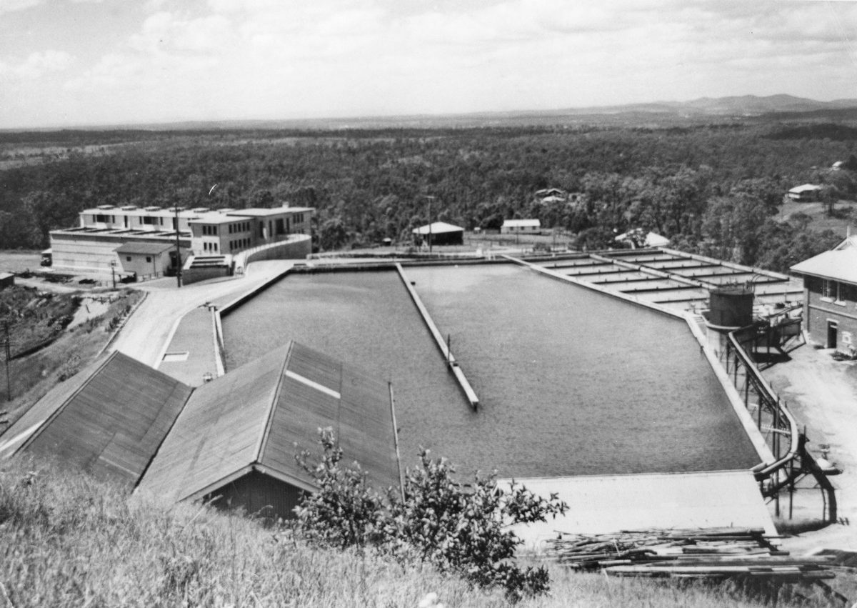 View of the Mount Crosby water tanks, Queensland