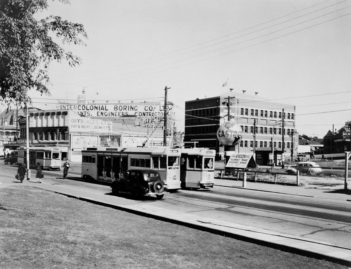 Proposed site for Wunderlich tile display on the corner of Barry Parade and Wickham Street, Brisbane