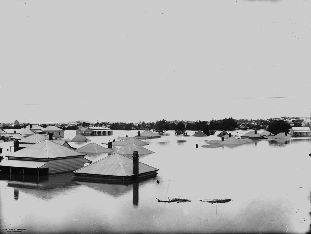 Floods at Milton, Brisbane, 1893