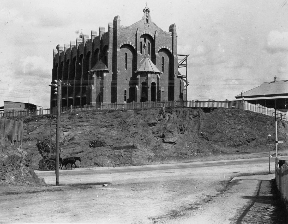 Construction of St Brigid's Church, Red Hill, Brisbane, 1914