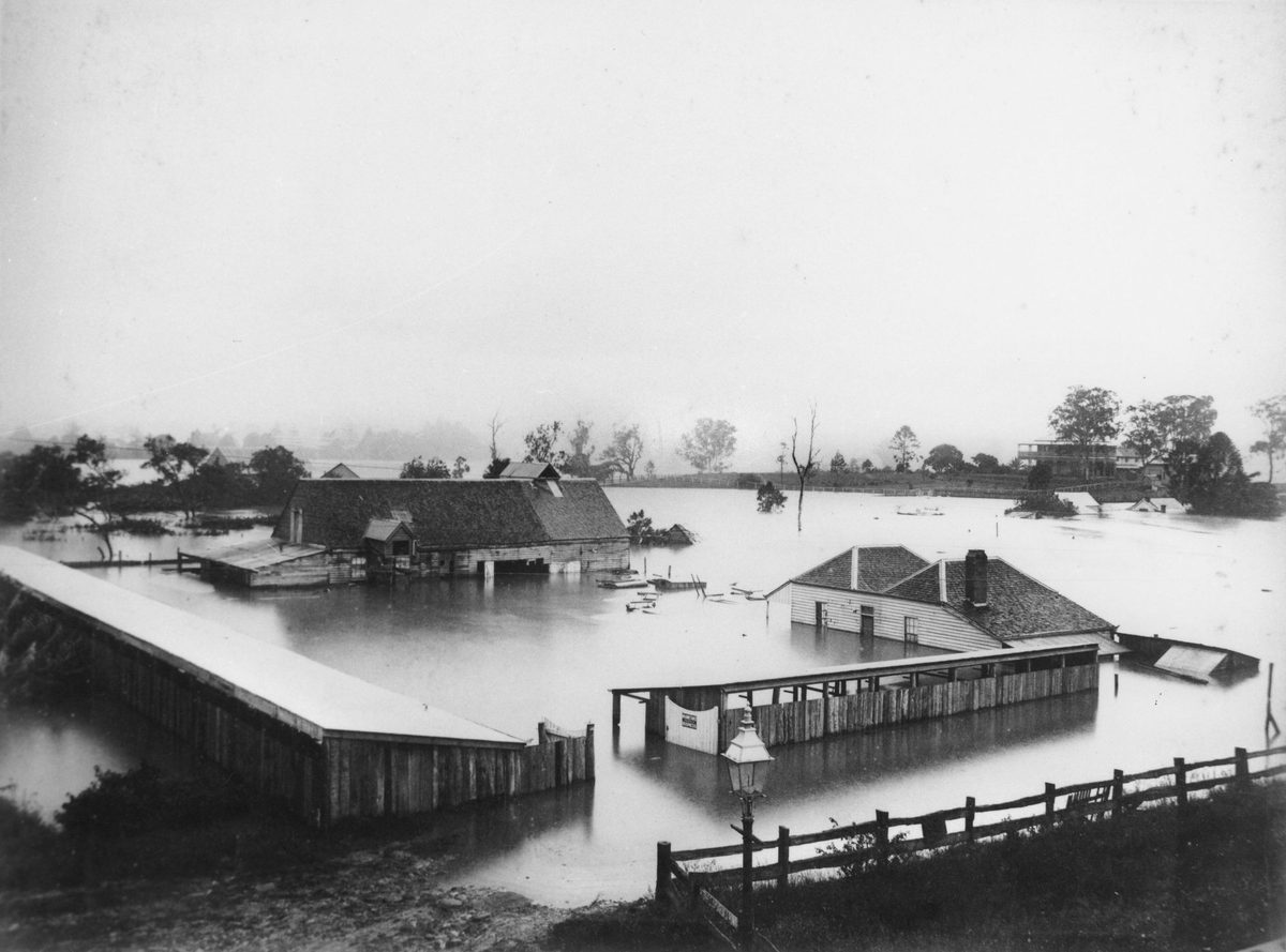 Fairholme, Milton, during the 1890 Brisbane floods
