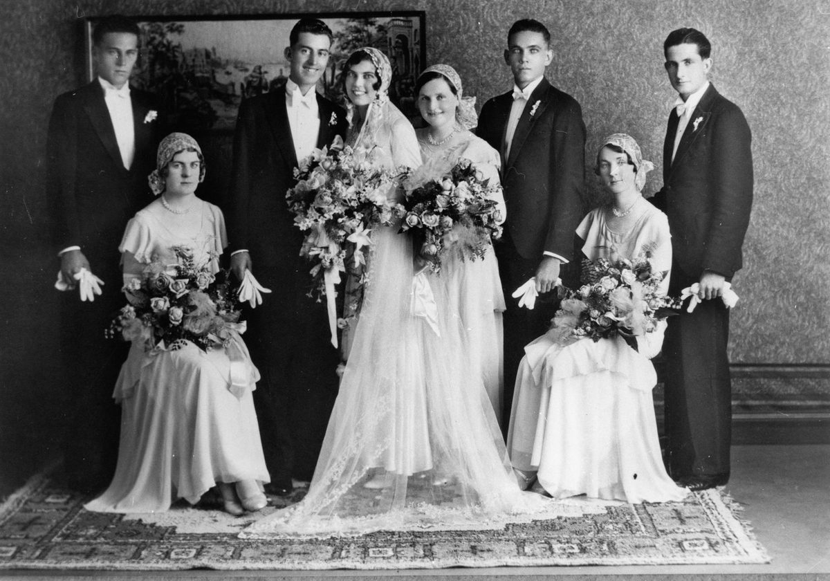 Kath Walsh on her wedding day in Brisbane, 1931