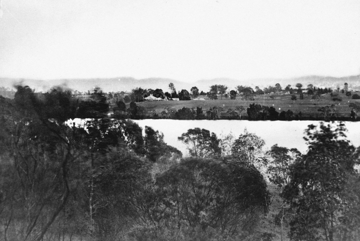 Course of the Brisbane River upstream from the city of Brisbane, 1877