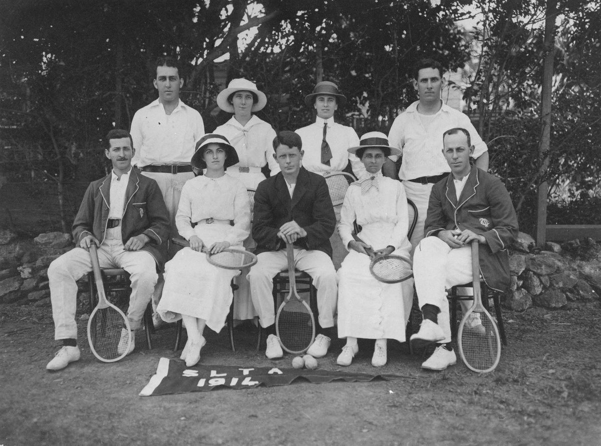 Members of the State Lawn Tennis Association in Brisbane, 1914