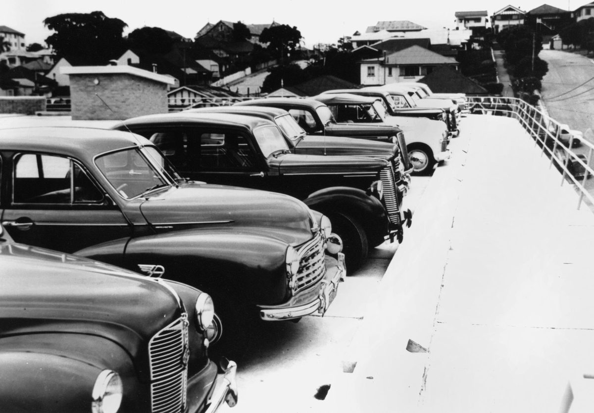 View from RACQ Technical Services Centre, Spring Hill, Brisbane in 1953