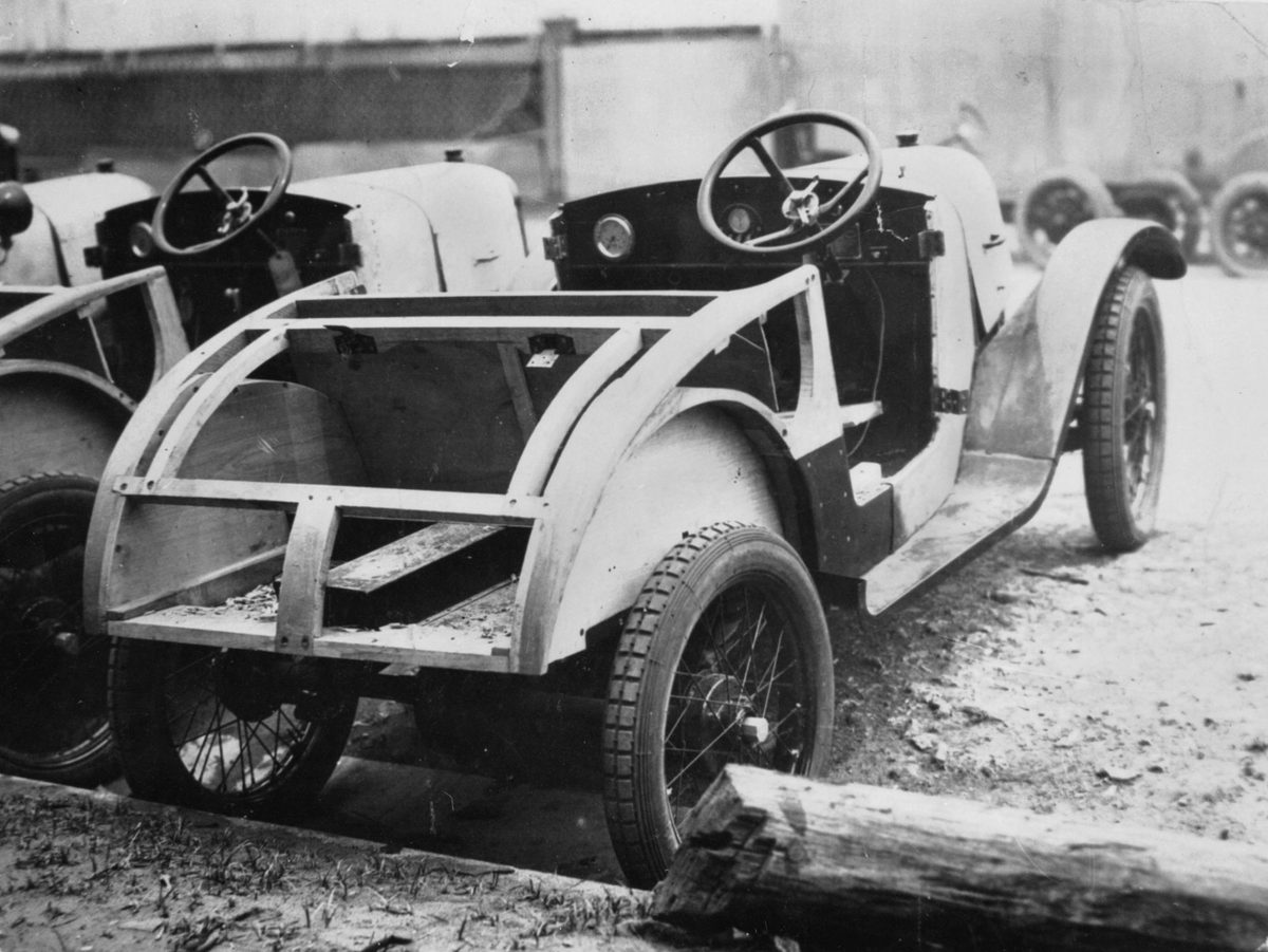 Austin 7 bodywork at Queensland Motors, South Brisbane, 1927